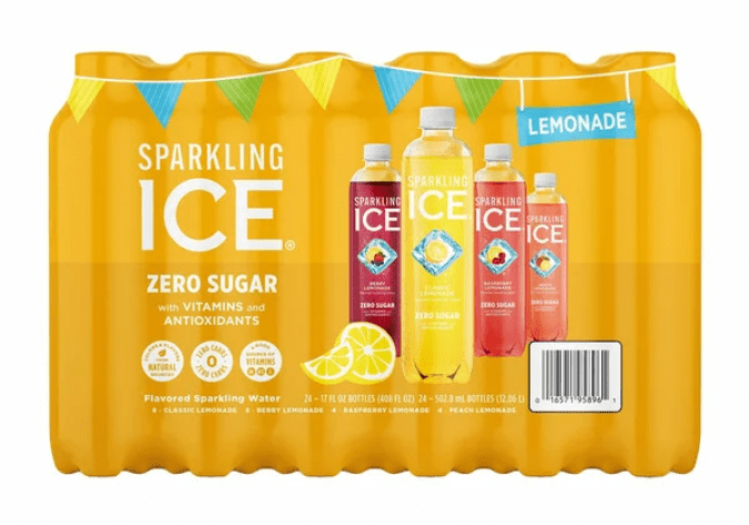 Paquete variado de limonada Sparkling Ice.