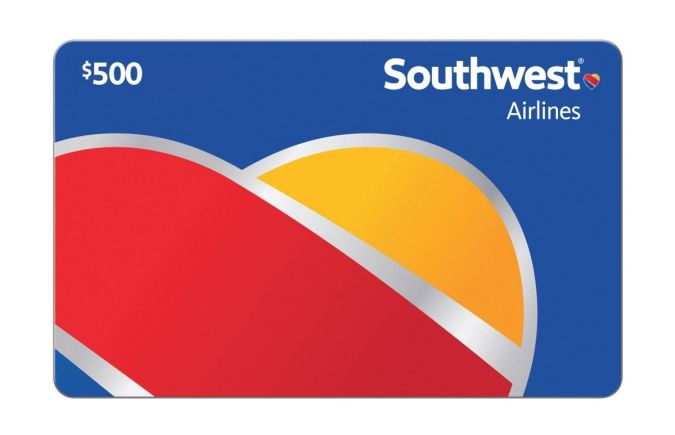 Tarjeta de regalo de Southwest Airlines.