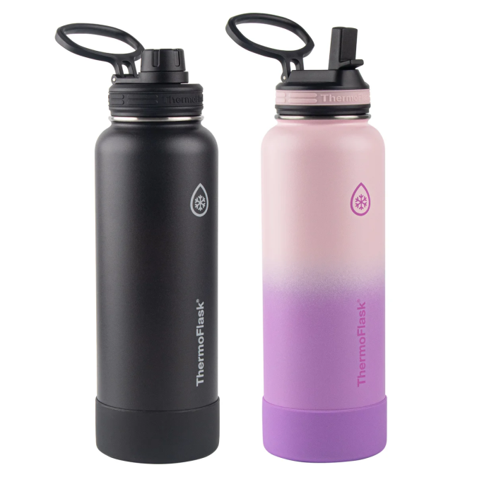 Botellas de acero inoxidable ThermoFlask.