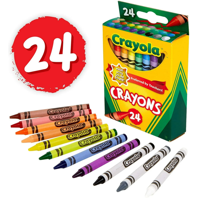 Crayones Crayola 24 unidades.