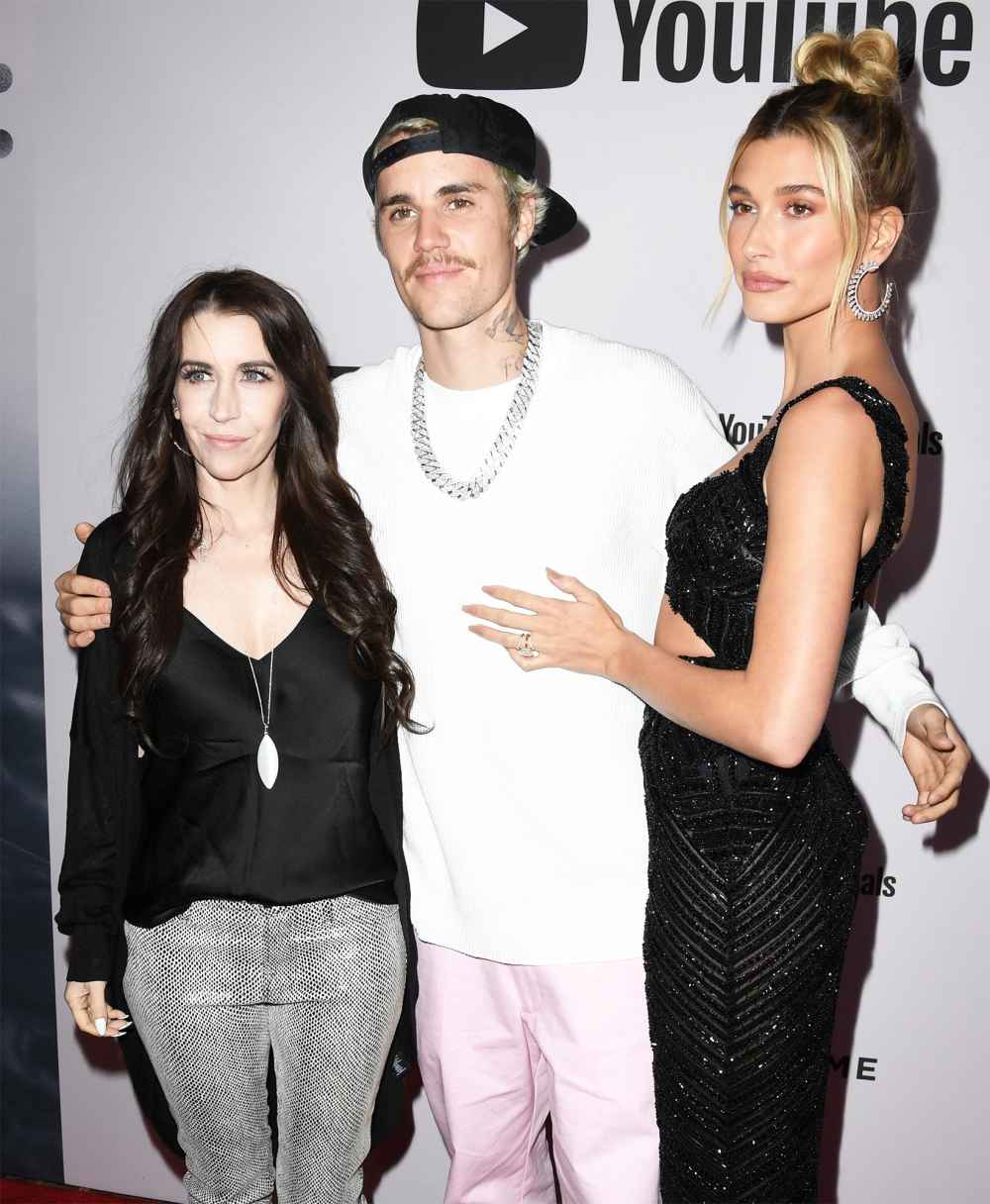 Pattie Mallette, Justin Bieber y Hailey Bieber