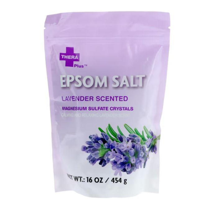 Sal de Epsom con lavanda.