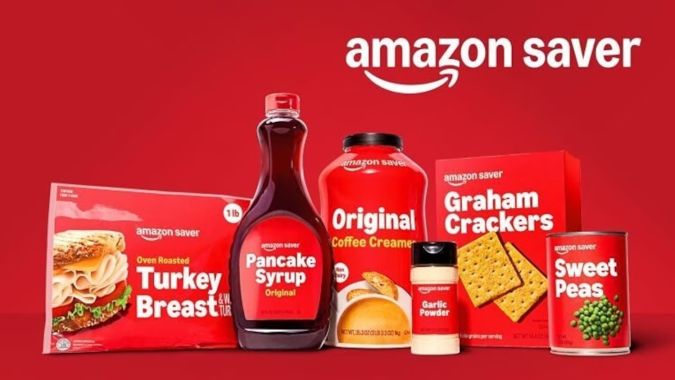 Amazon Saver es la nueva marca propia de bajo costo de Amazon, enfocada en comestibles.