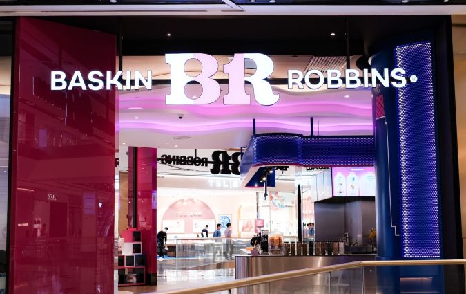 El escaparate de “BASKIN ROBBINS” ubicado en el centro comercial Tun Razak Exchange (TRX).