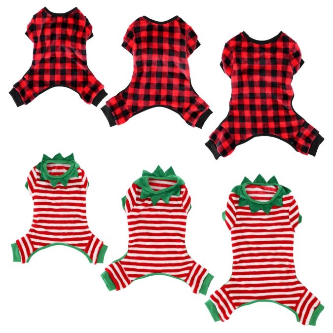 Pijamas navideñas para mascotas.